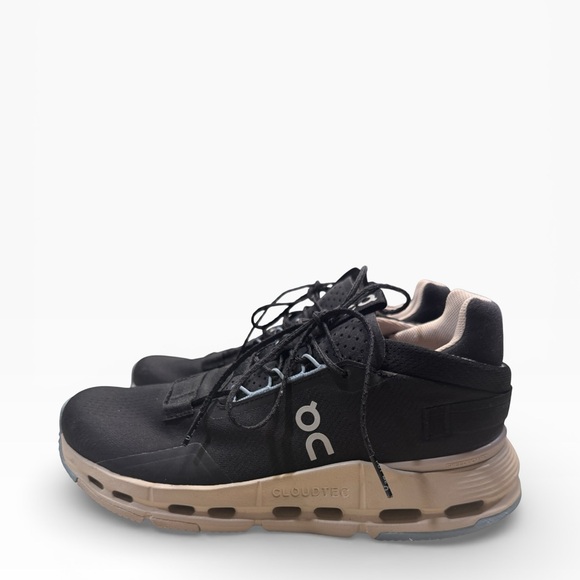 On Cloudnova 2 sneakers in the black and wash colorway. Size 8.5, black - Picture 2 of 5